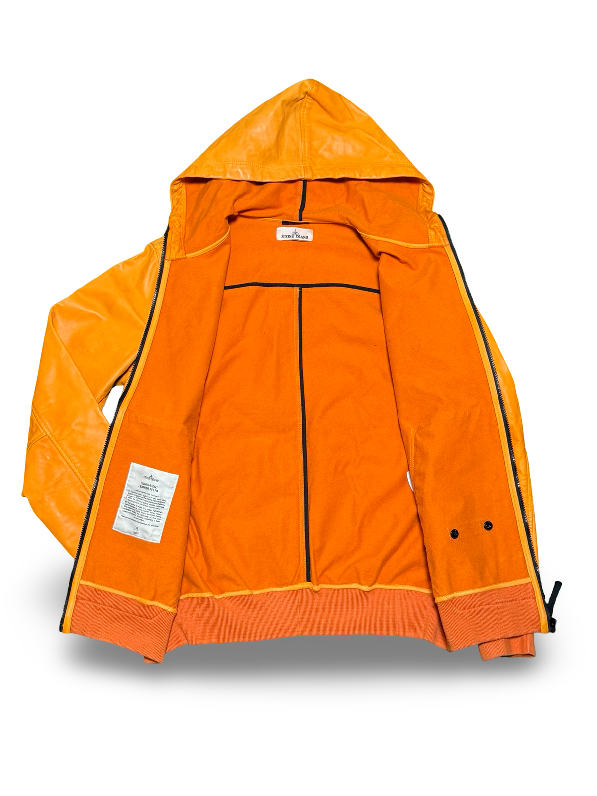 Stone Island Lightweight Leather Felpa