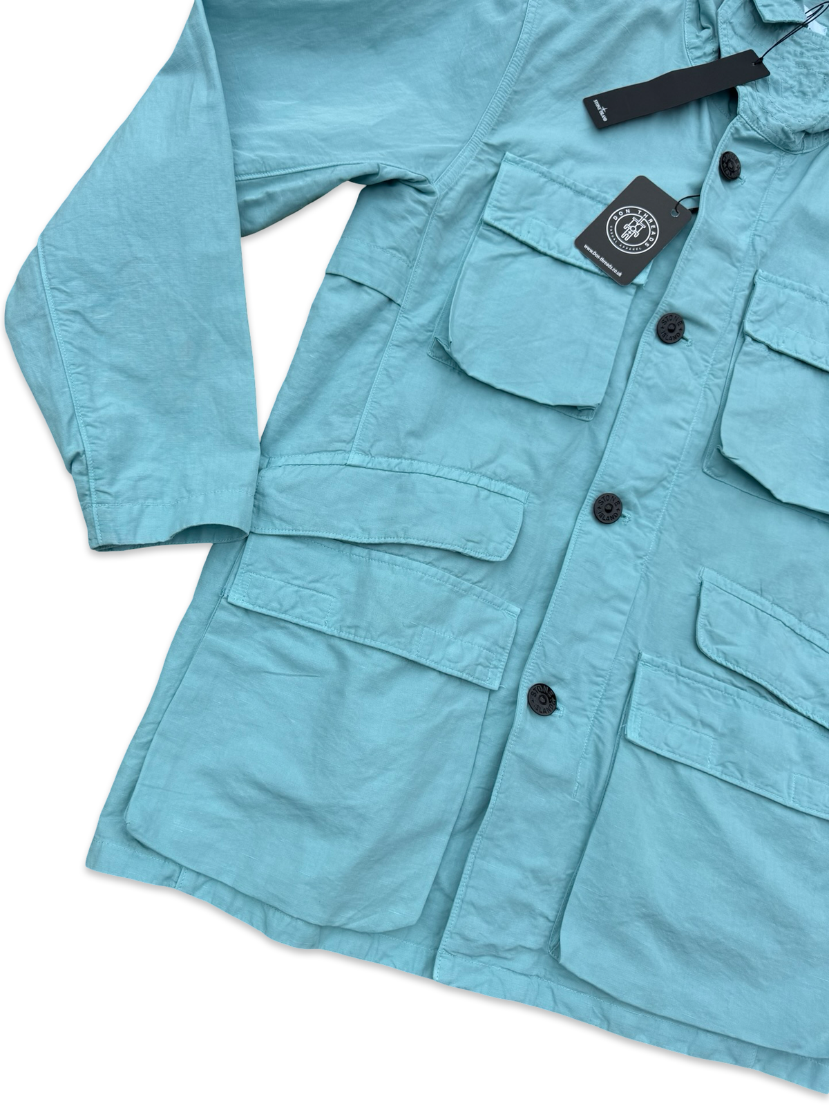 Stone Island Tela Cotone Lino Fiammato-TC