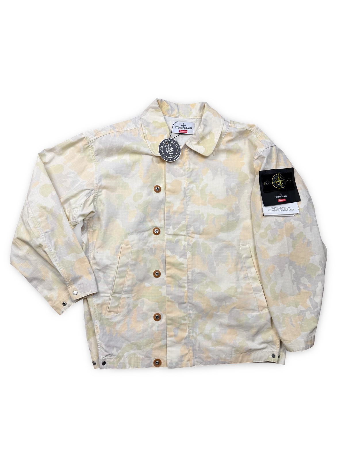 Stone Island x Supreme Cotton Ripstop Ice Jacket Camouflage
