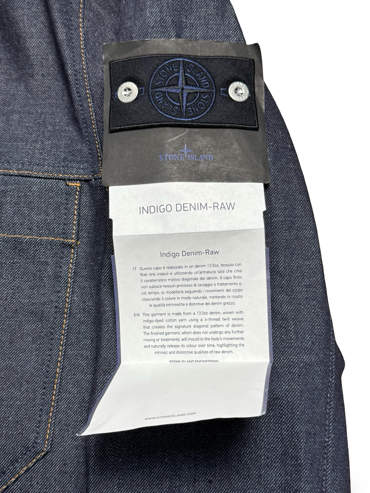 Stone Island Indigo Denim-Raw