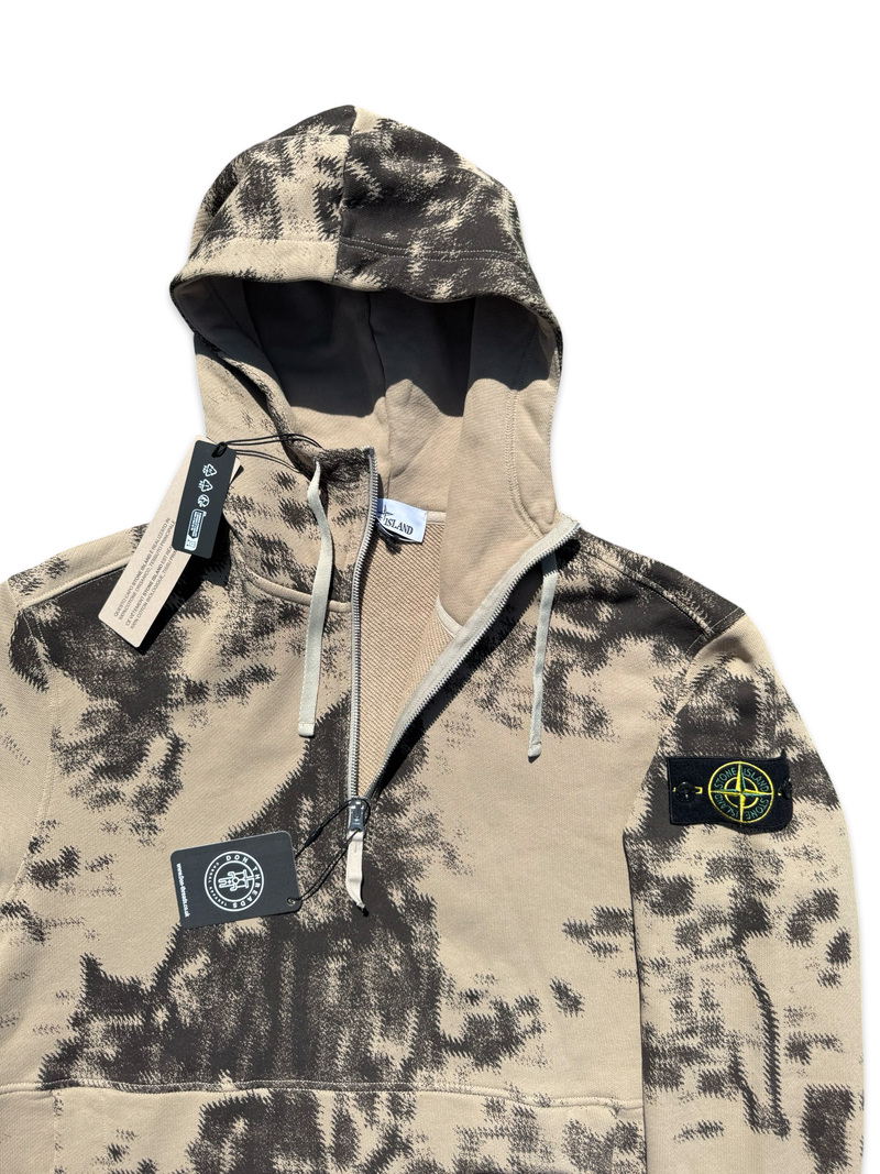 Stone Island Camo Half Zip Hoodie