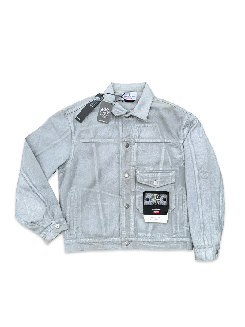 Stone Island | Supreme Reflective Bull Denim-TC