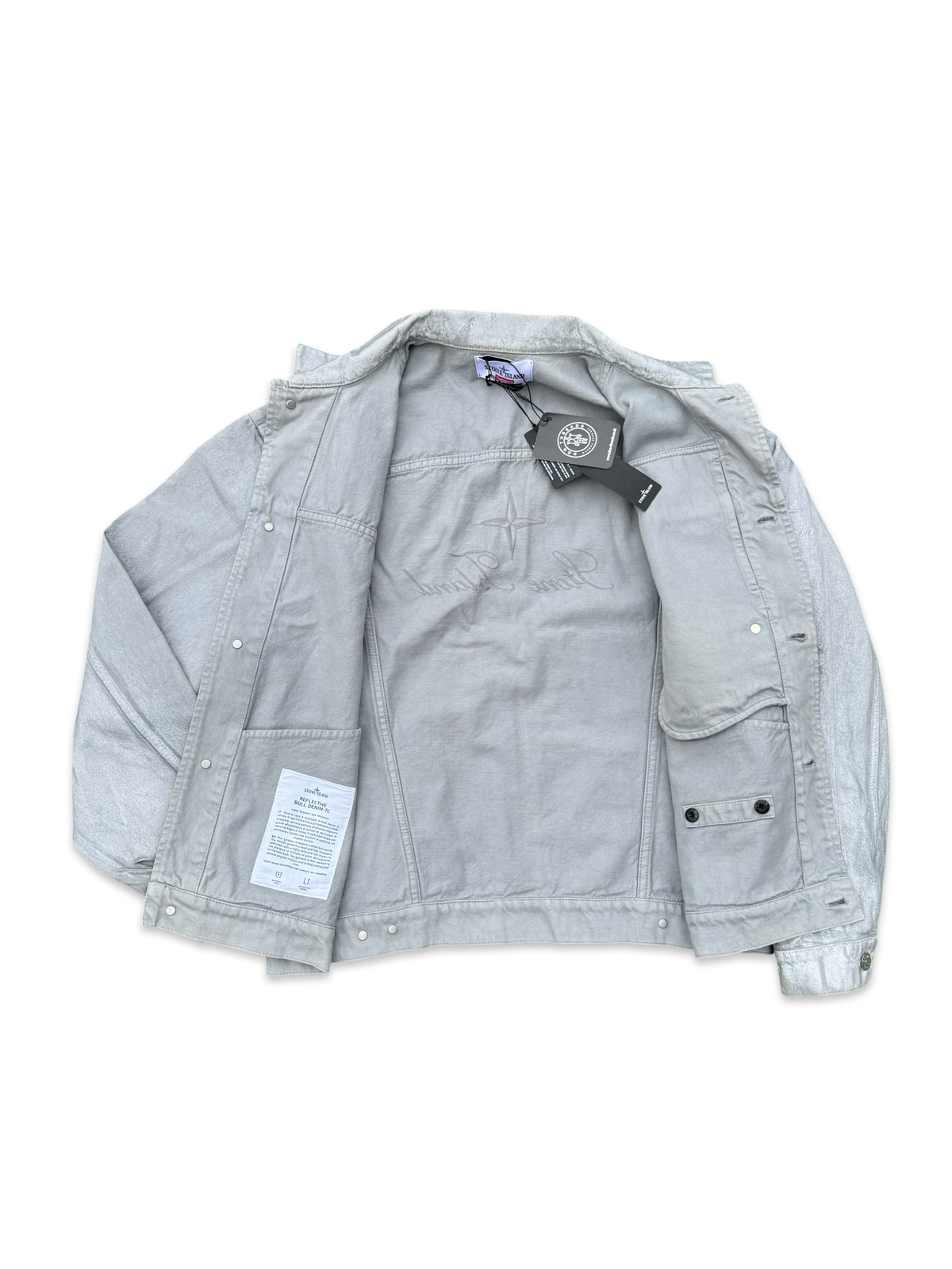 Stone Island | Supreme Reflective Bull Denim-TC