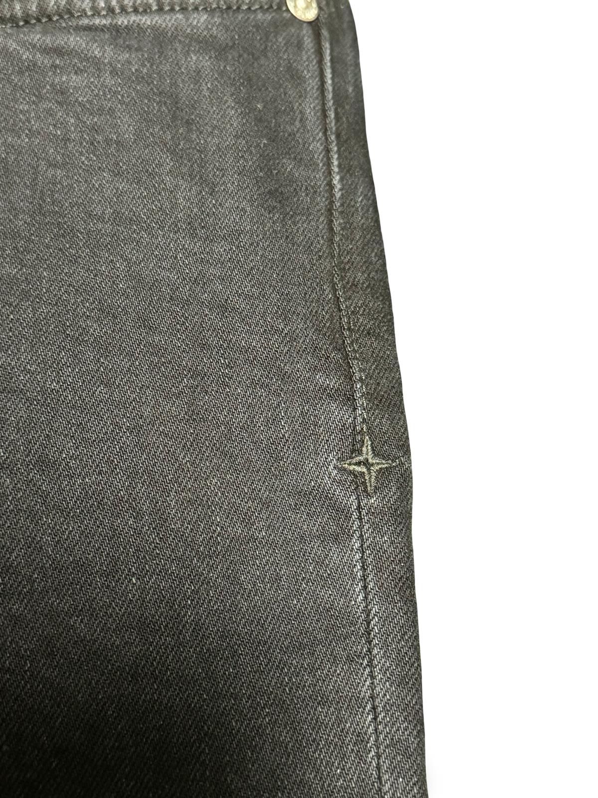 Stone Island Stretch Black Denim - Rinsed Jeans Type Slim