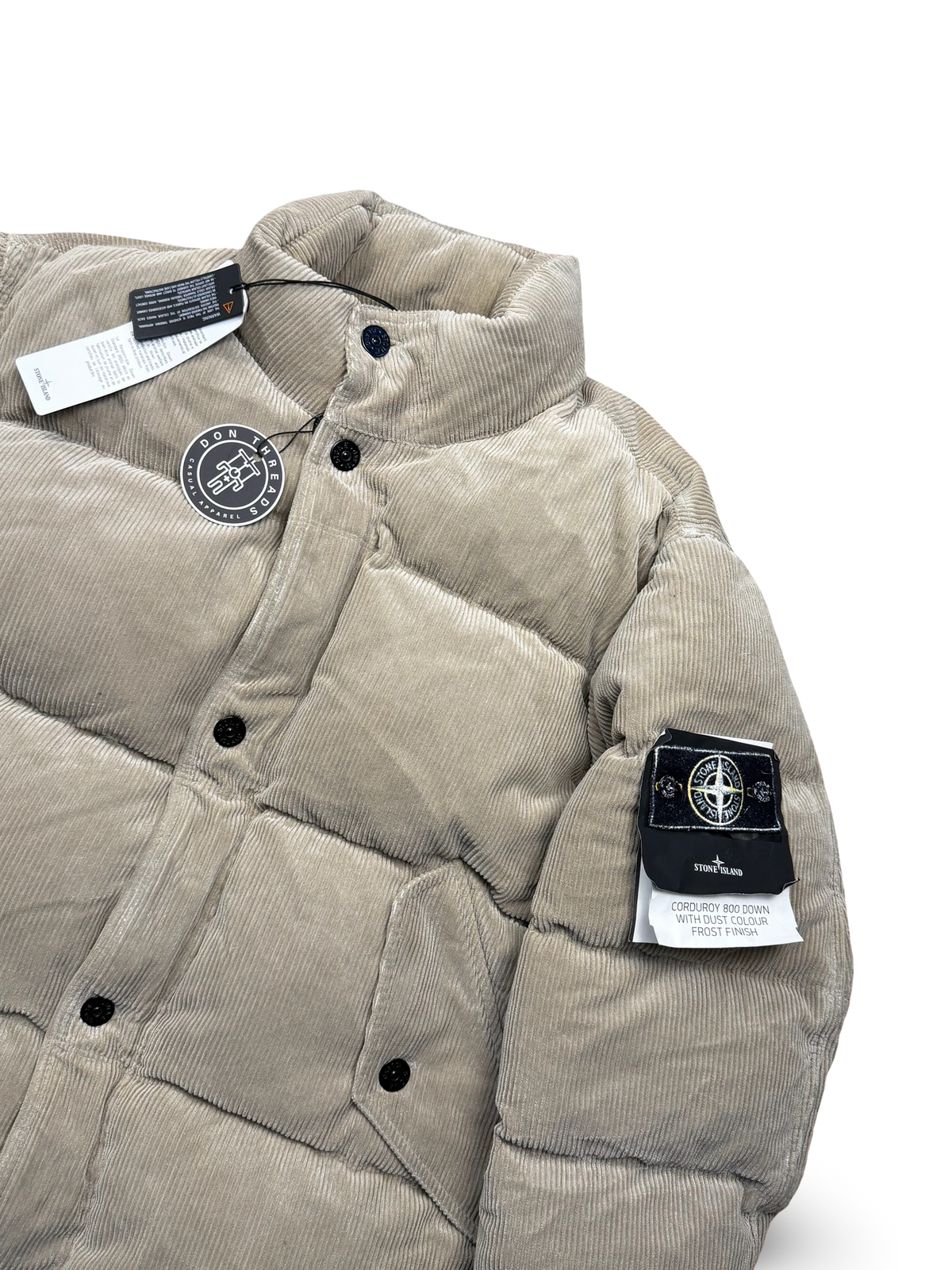 Stone Island Corduroy 800 Down With Dust Colour Frost Finish