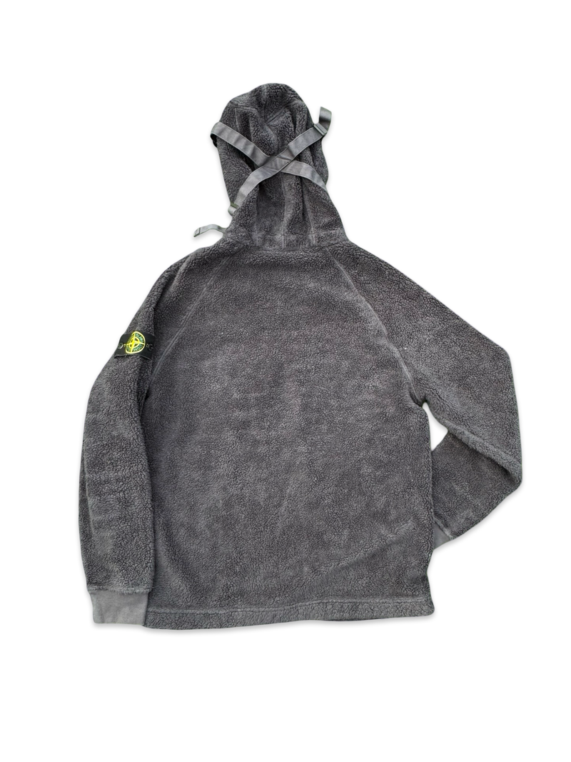 Stone Island Double Pocket Teddy Fleece Zip Up