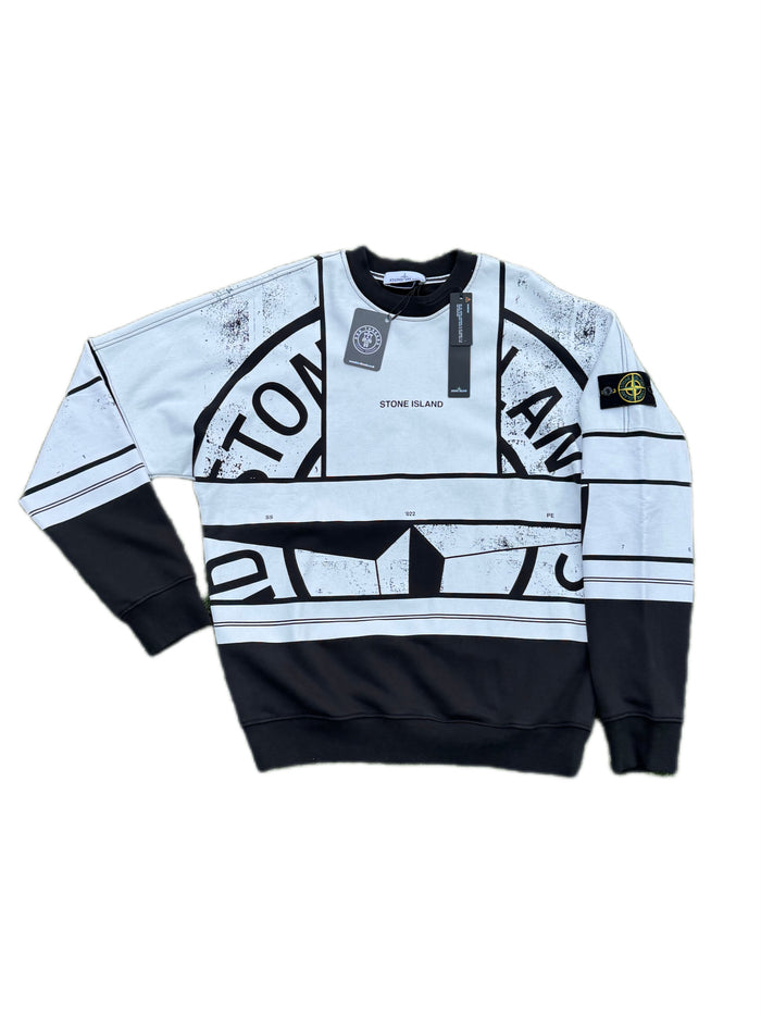 Stone Island Mosaic Print Crewneck