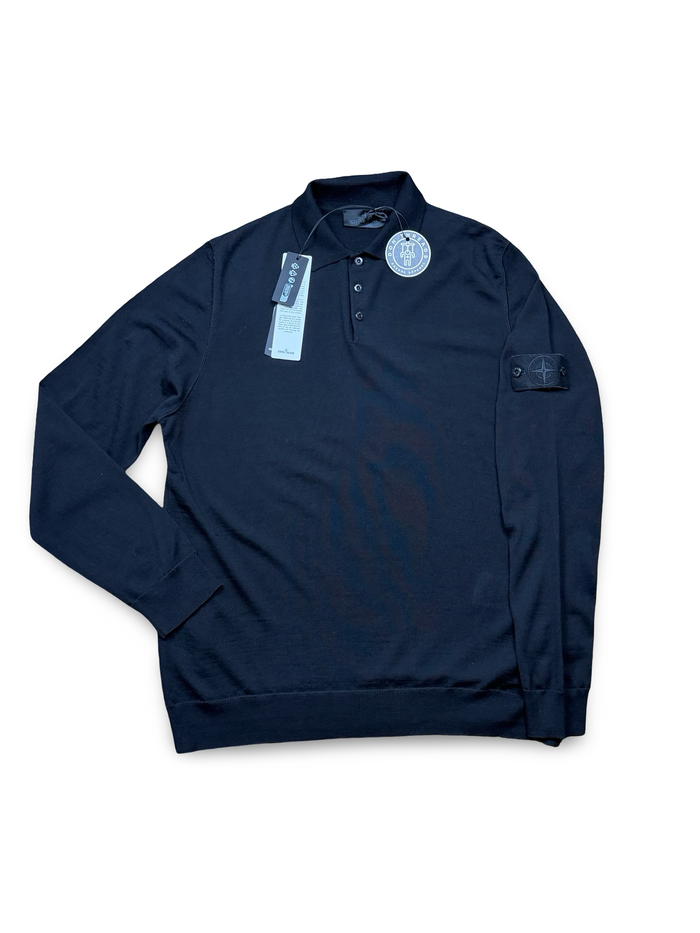 Stone Island Black Ghost Project Wool Polo