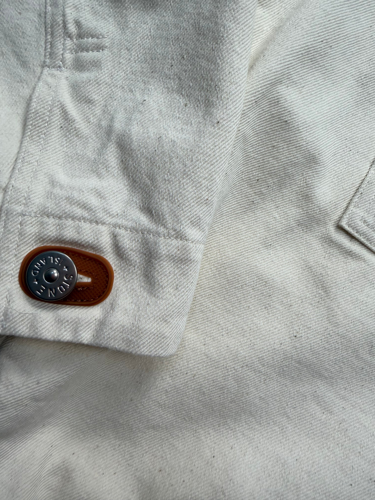 Stone Island Natural Cotton Gabardine S.I. Raw Beauty