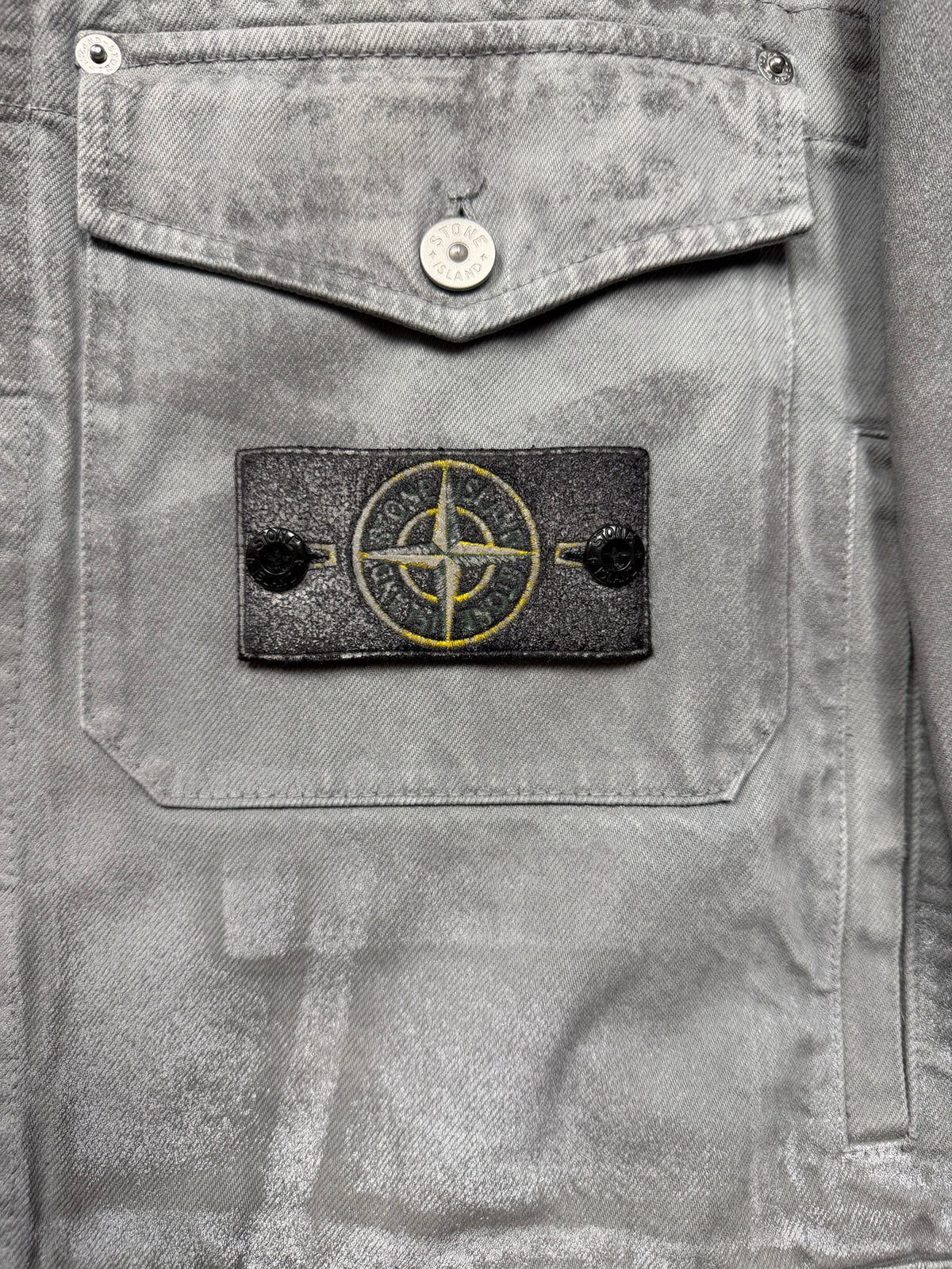 Stone Island | Supreme Reflective Bull Denim-TC