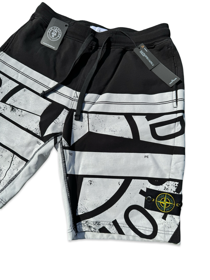 Stone Island Mosaic Fleece Shorts