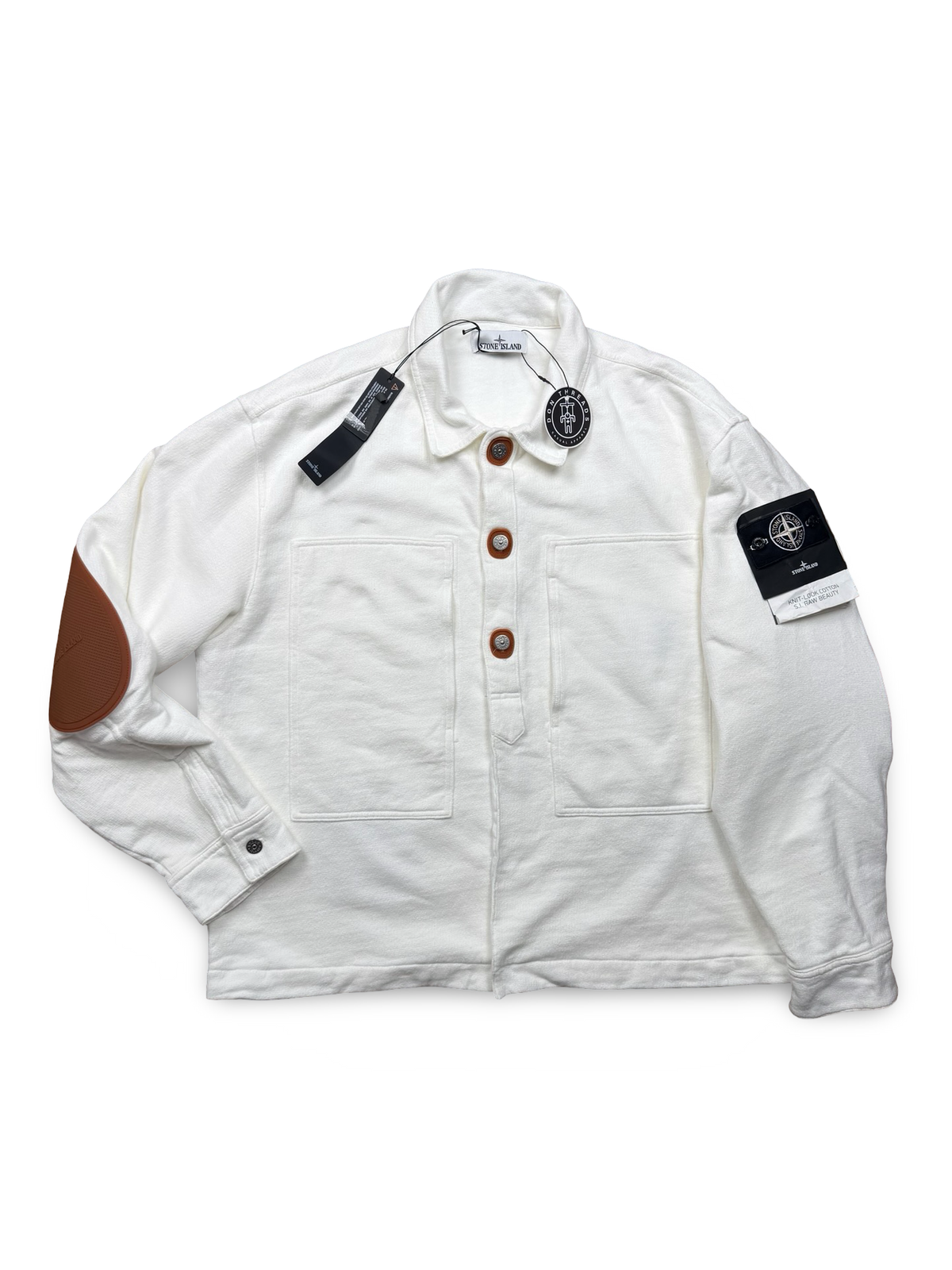Stone Island Knit-Look Cotton S.I Raw Beauty