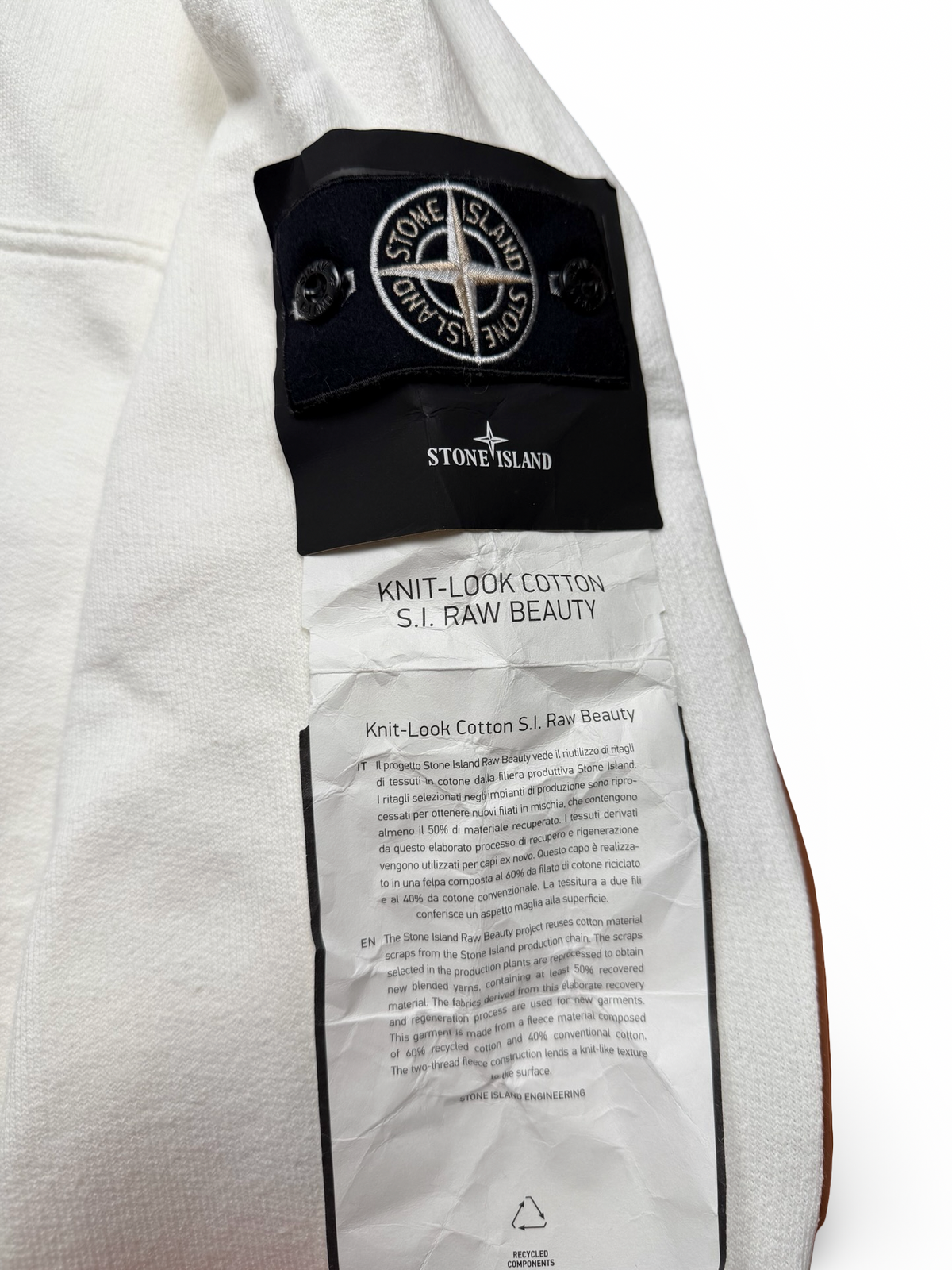 Stone Island Knit-Look Cotton S.I Raw Beauty