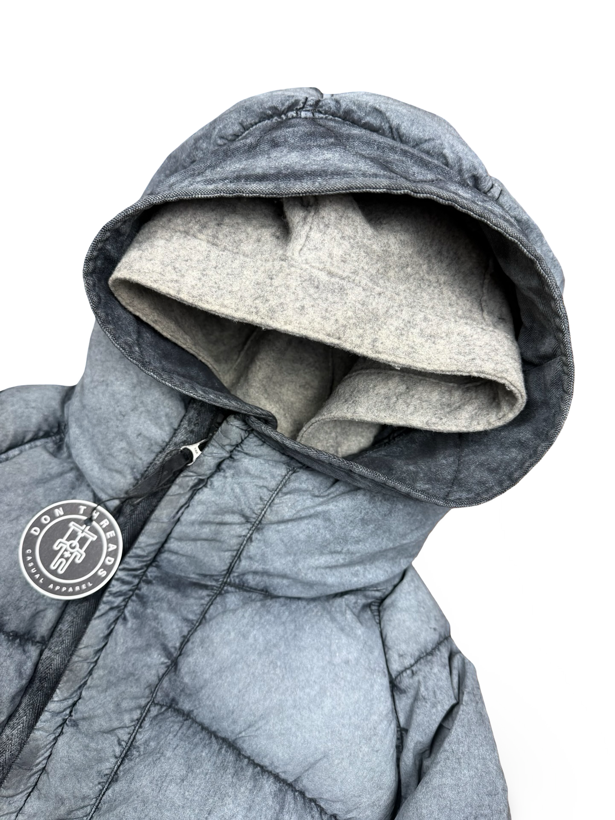 Stone Island Tela Nylon Down With Dust Colour Frost Finish With Hood Liner
