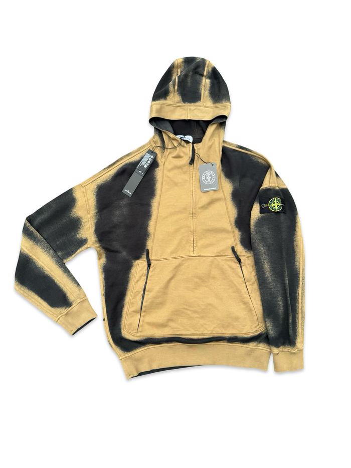 Stone Island Hand Sprayed Airbrush Treatment Half Zip