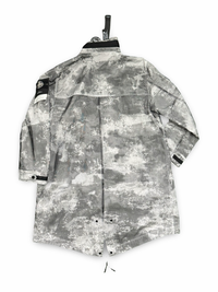 Stone Island Dissolving Grid Camo Mesh On Reflective Econyl Regenerated Nylon