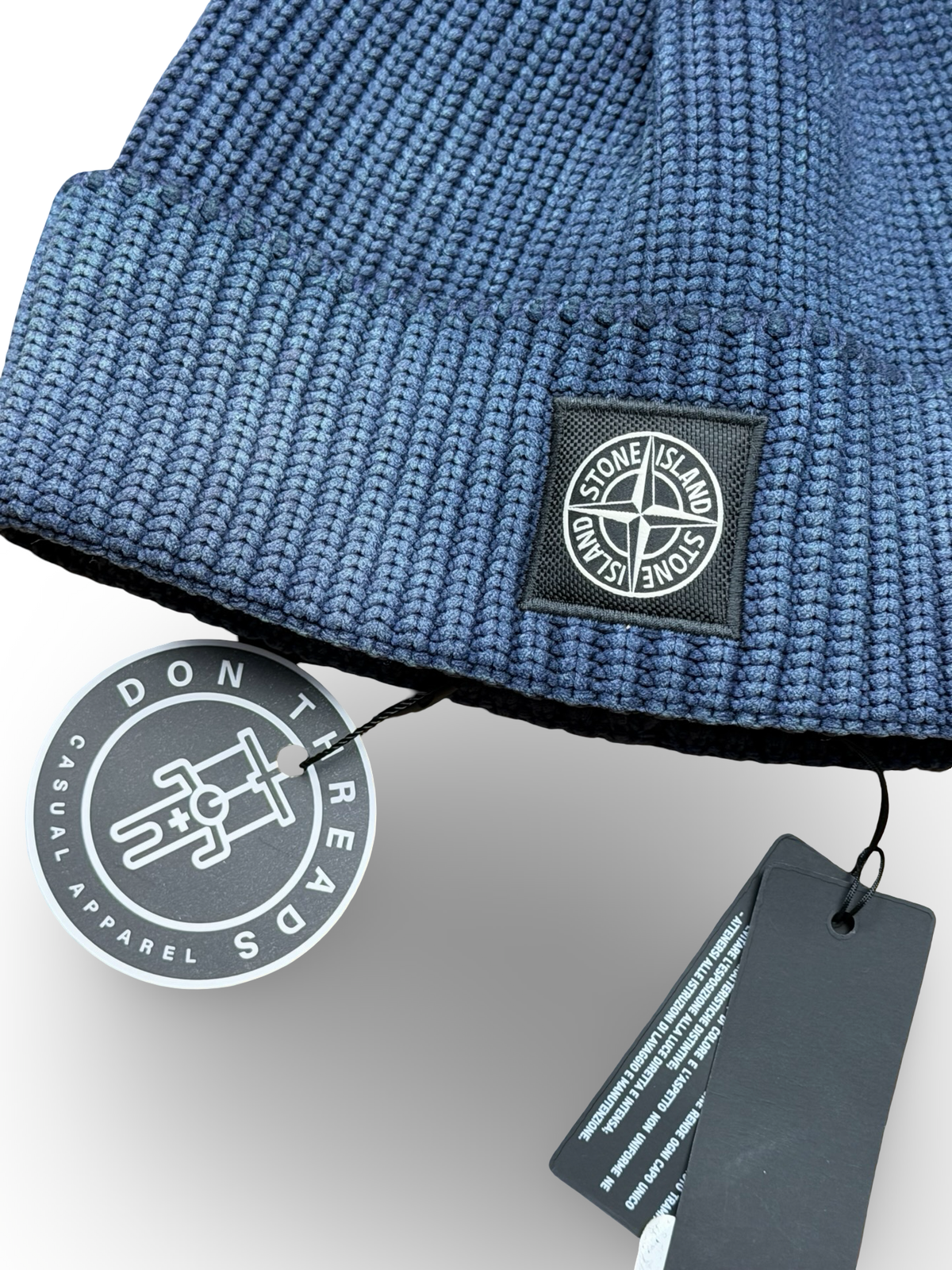 Stone Island Hand Corrosion Ribbed Beanie