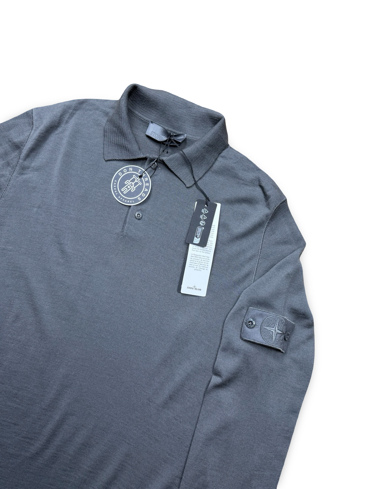 Stone Island Ghost Project Wool Long Sleeve Polo