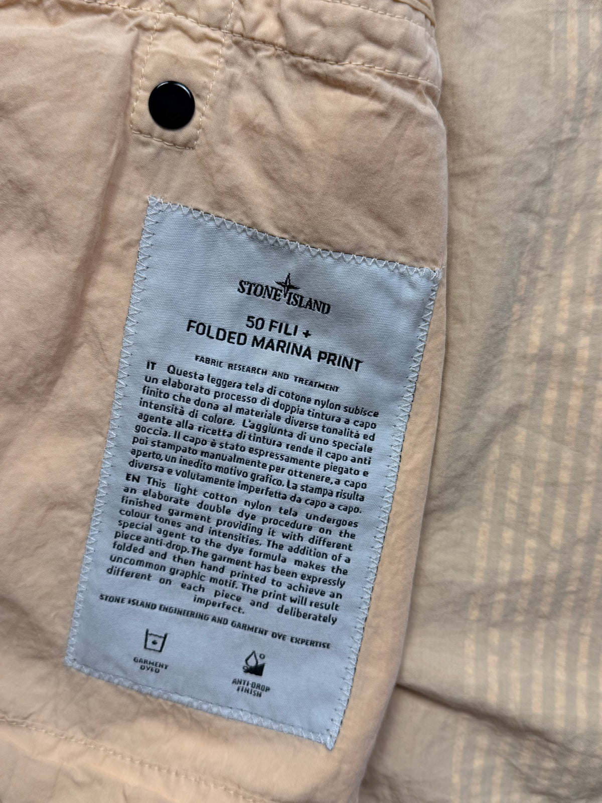 Stone Island 50 Fili + Folded Marina Print