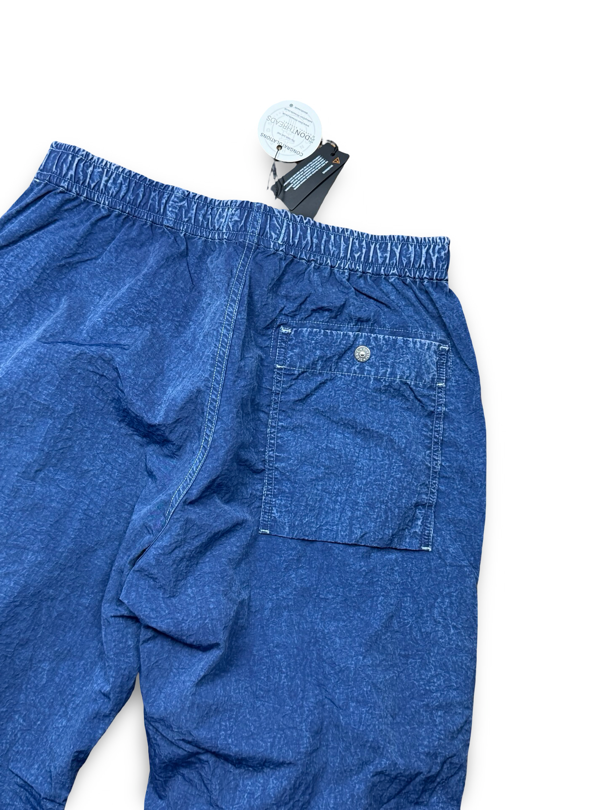 Stone Island Hollow Fibre Nylon Indigo-TC + Corrosion Cargo Trousers