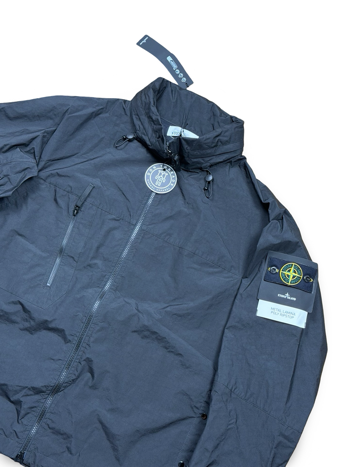 Stone Island Black Metal Lamina Poly Ripstop
