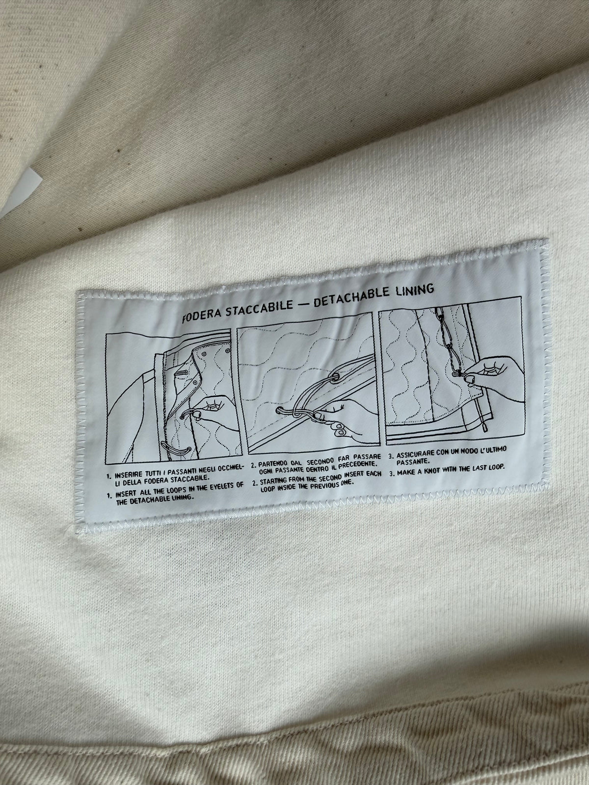 Stone Island Natural Cotton Gabardine S.I. Raw Beauty