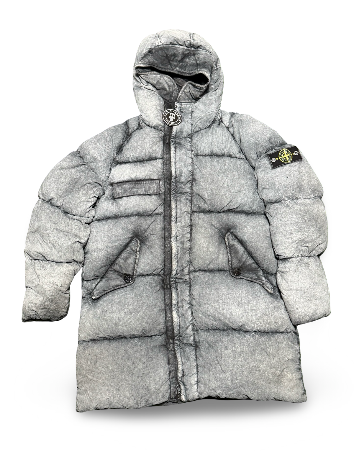 Stone Island Tela Nylon Down With Dust Colour Frost Finish No Hood Liner