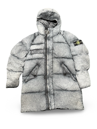 Stone Island Tela Nylon Down With Dust Colour Frost Finish No Hood Liner