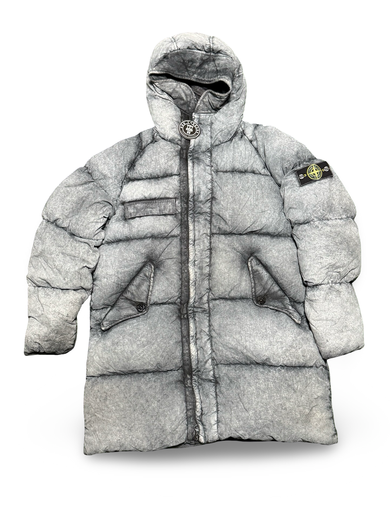 Stone Island Tela Nylon Down With Dust Colour Frost Finish No Hood Liner
