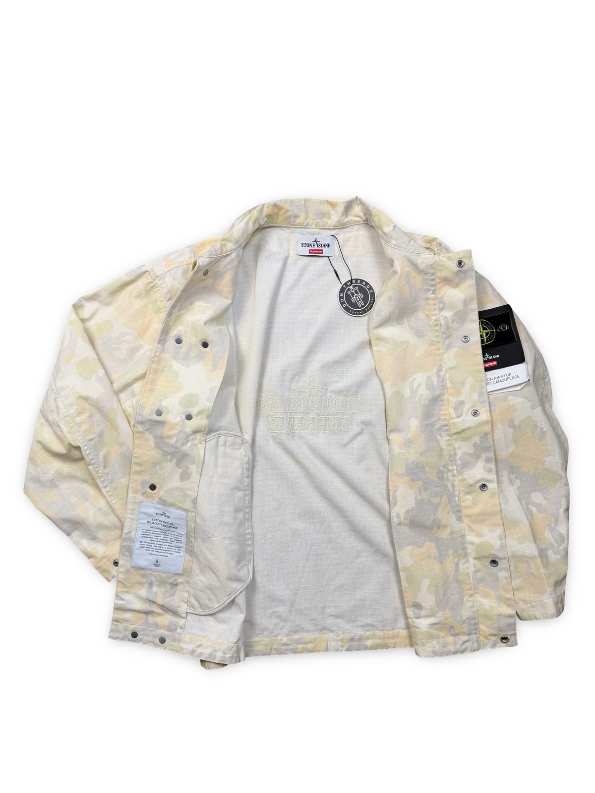 Stone Island x Supreme Cotton Ripstop Ice Jacket Camouflage