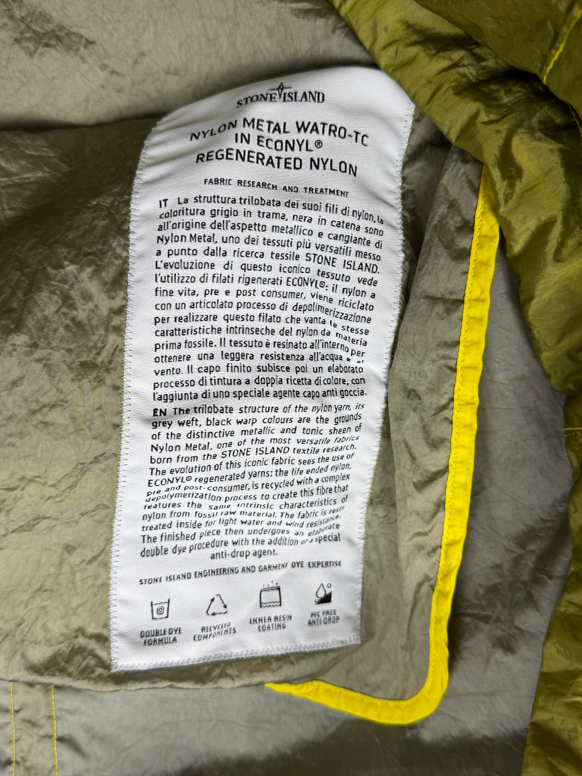 Stone Island Nylon Metal Watro-TC In Econyl Regenerated Nylon