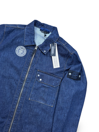 Stone Island Indigo Denim Rinsed Zip Overshirt
