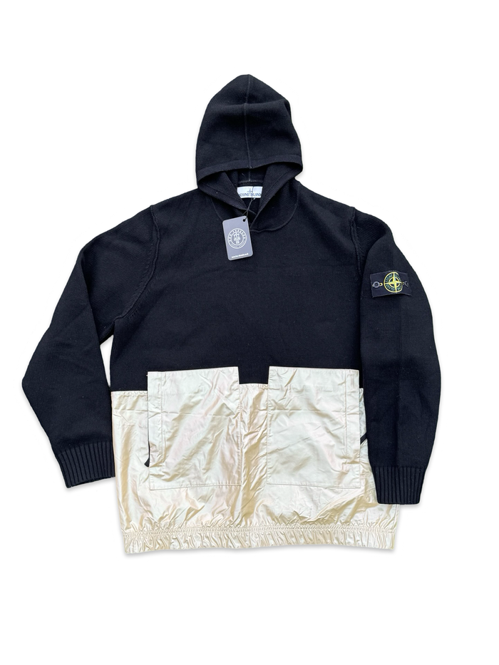 Stone Island Knit Iridescent Coating Tela Reflex Hoodie