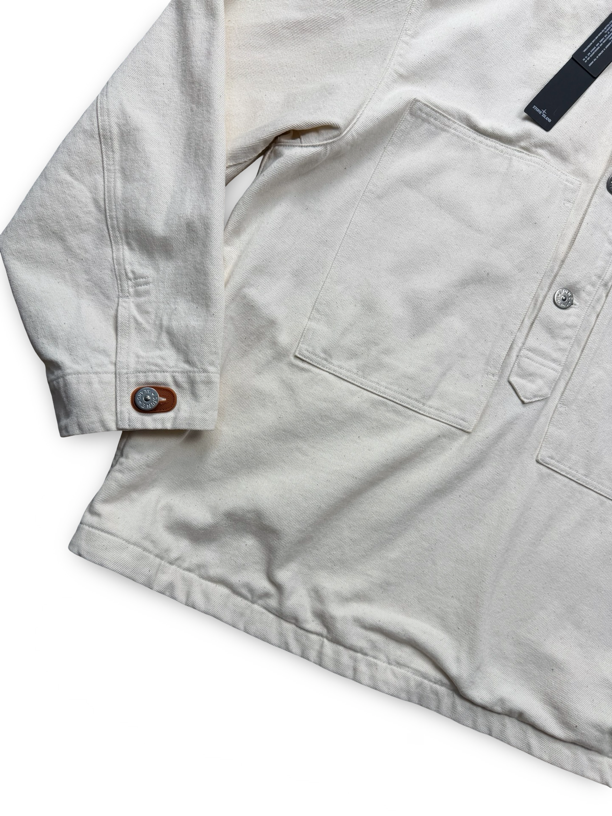 Stone Island Natural Cotton Gabardine S.I. Raw Beauty
