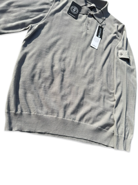 Stone Island Ghost Project Wool Long Sleeve Polo