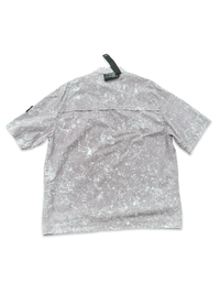 Stone Island White Pigment On Tela Cotton Cupro Short Sleeved Overshirt