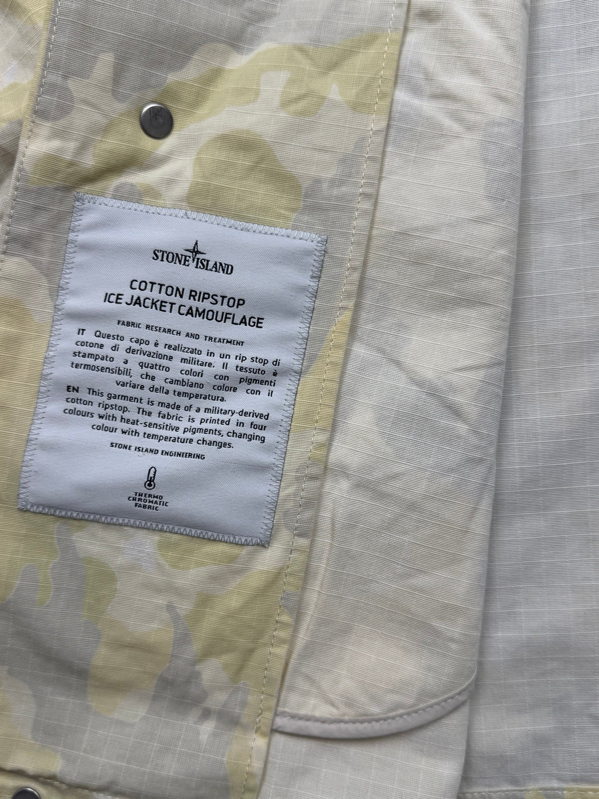 Stone Island x Supreme Cotton Ripstop Ice Jacket Camouflage