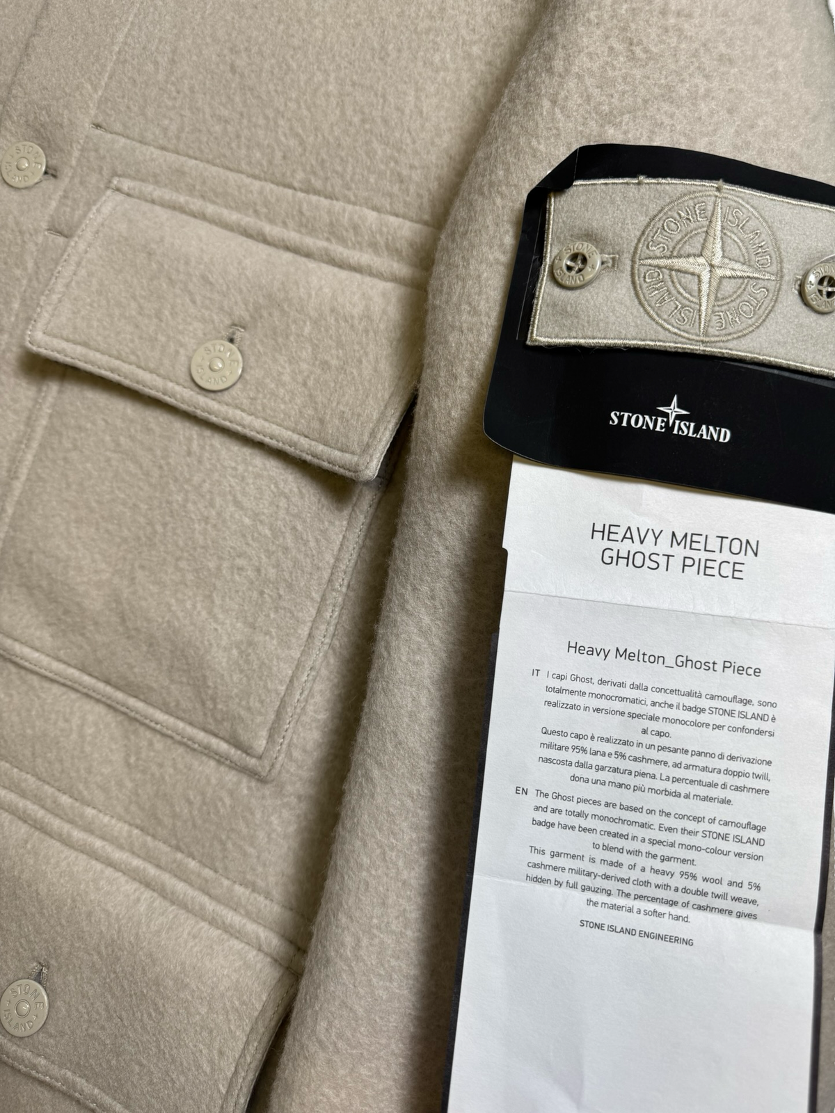 Stone Island Ghost Project Heavy Melton Ghost Piece – DON Threads Stone Island Ghost Project Heavy Melton Ghost Piece – DON Threads