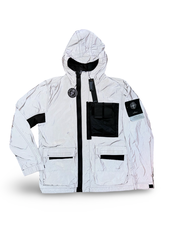 Stone Island Garment Dyed Plated Reflective With Mussola Gomata