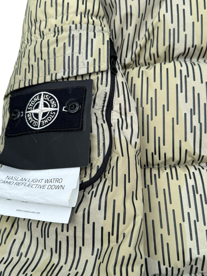 Stone Island Naslan Light Watro Camo Reflective Down