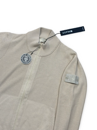 Stone Island Ghost Piece Cotton Cashmere Zip Up
