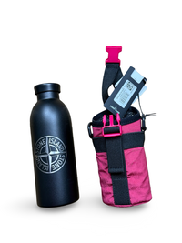 Stone Island Stainless Steel Bottle in nylon metal Pouch