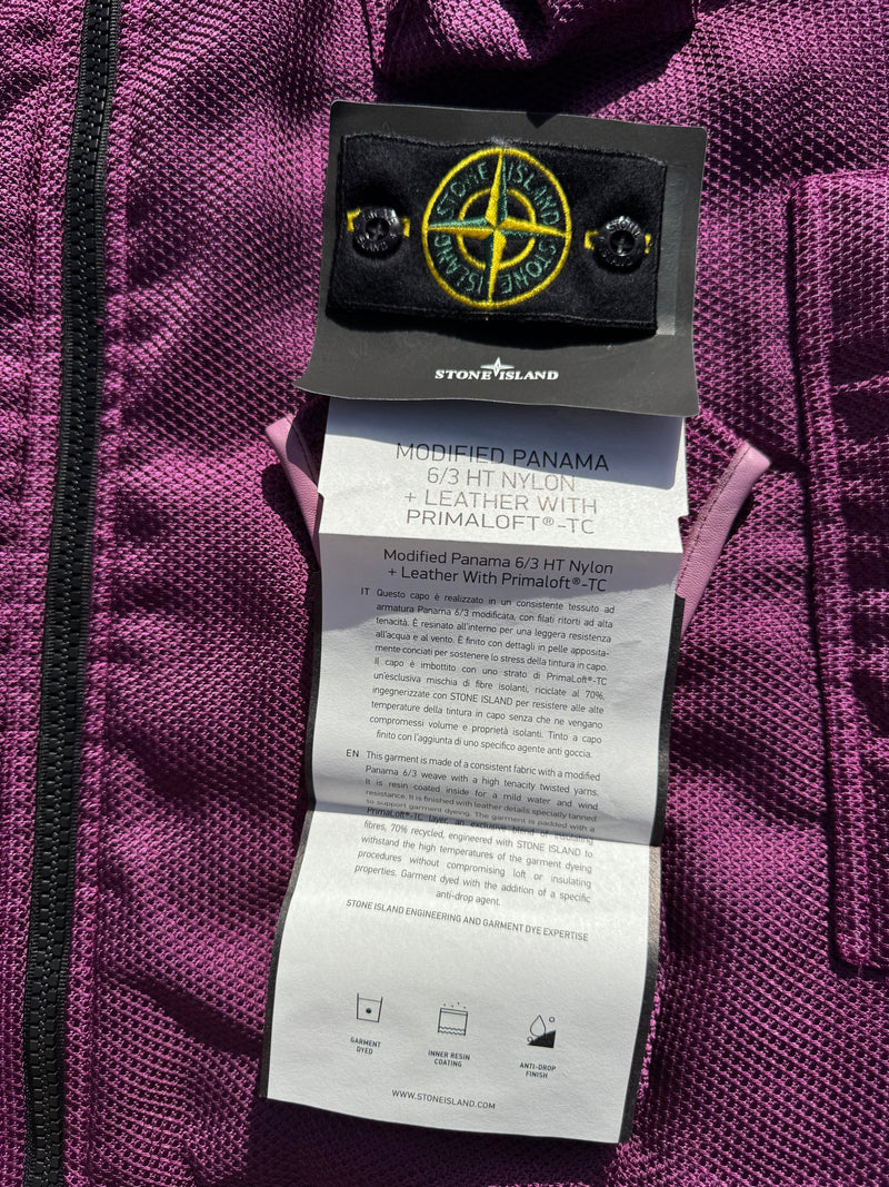 Stone Island Modified Panama 6/3 HT Nylon+Leather With Primaloft-TC
