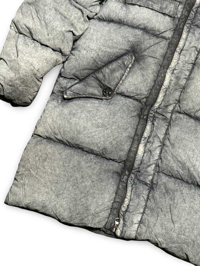 Stone Island Tela Nylon Down With Dust Colour Frost Finish No Hood Liner