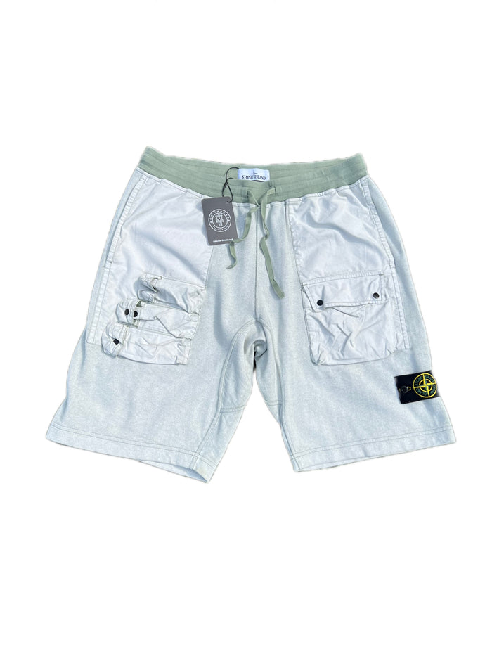 Stone Island Tela Placcata Shorts