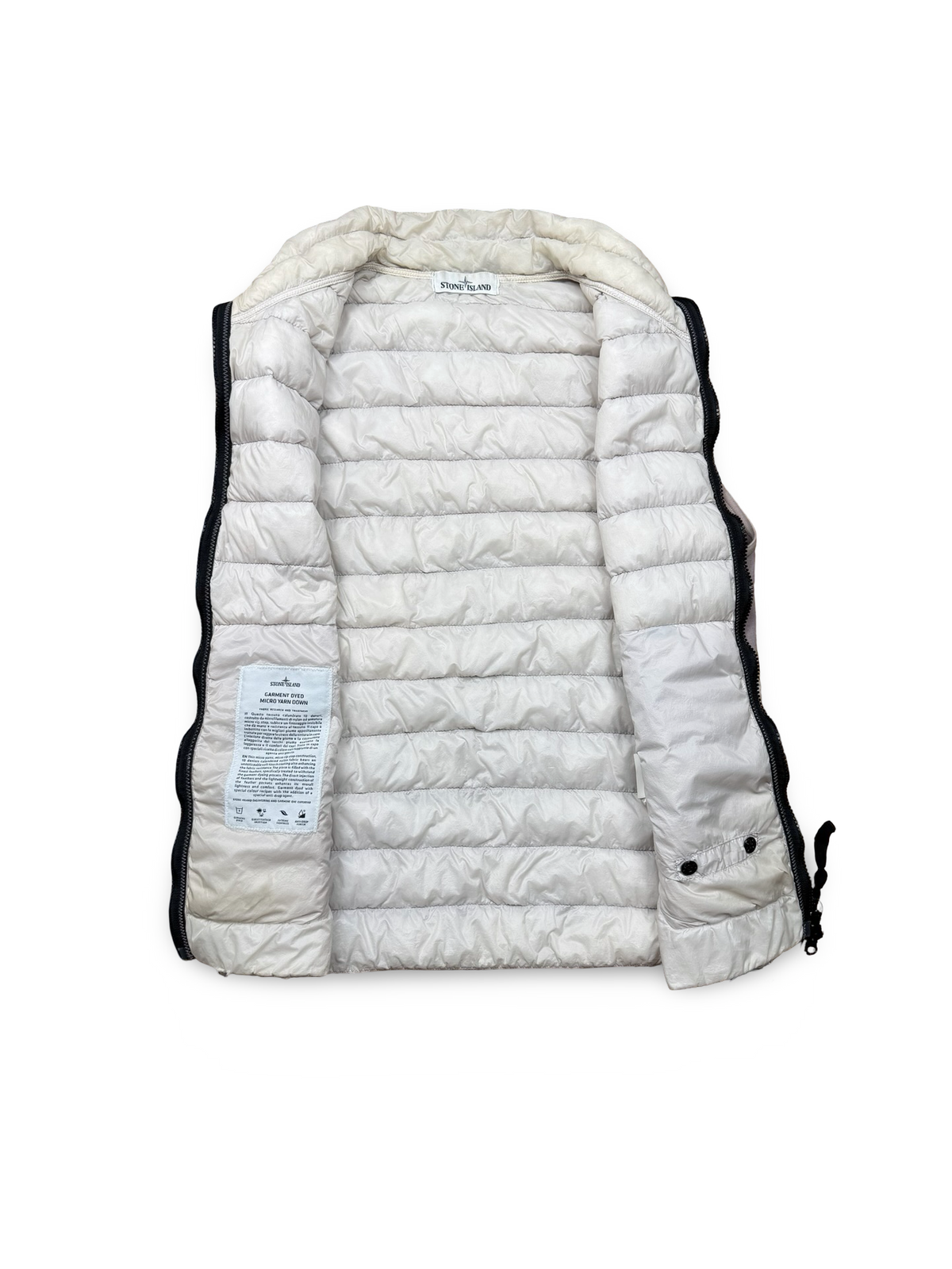 Stone Island Garment Dyed Micro Yarn Down Gilet
