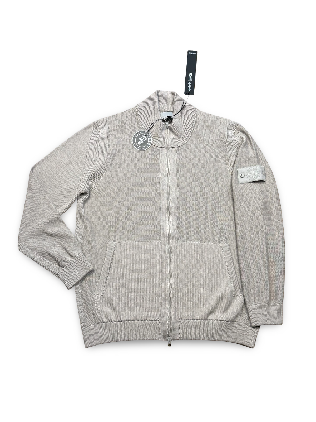 Stone Island Ghost Piece Cotton Cashmere Zip Up