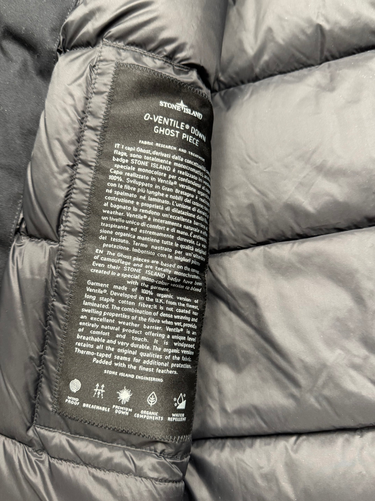 Stone Island O-Ventile Down Ghost Piece