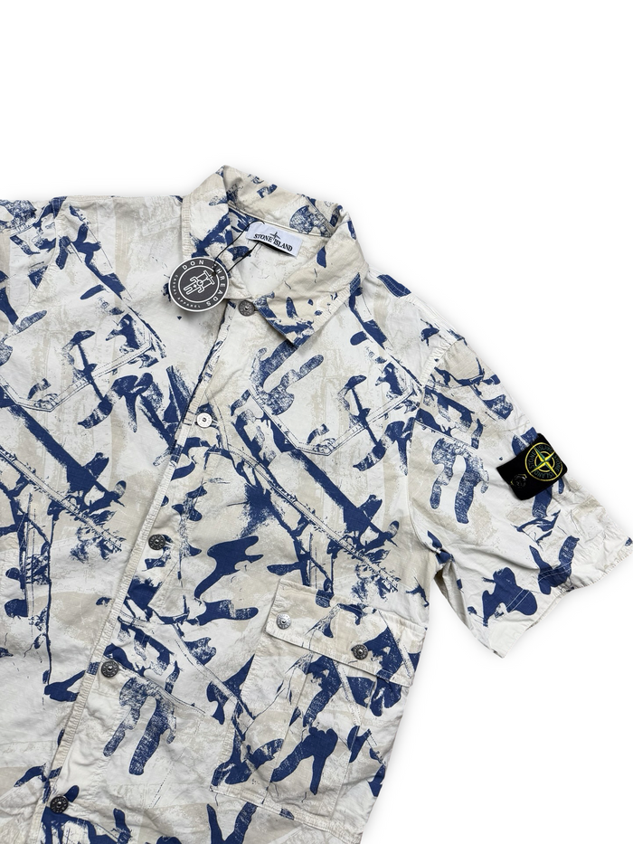 Stone Island Scan Camo On Stretch Ripstop OVD