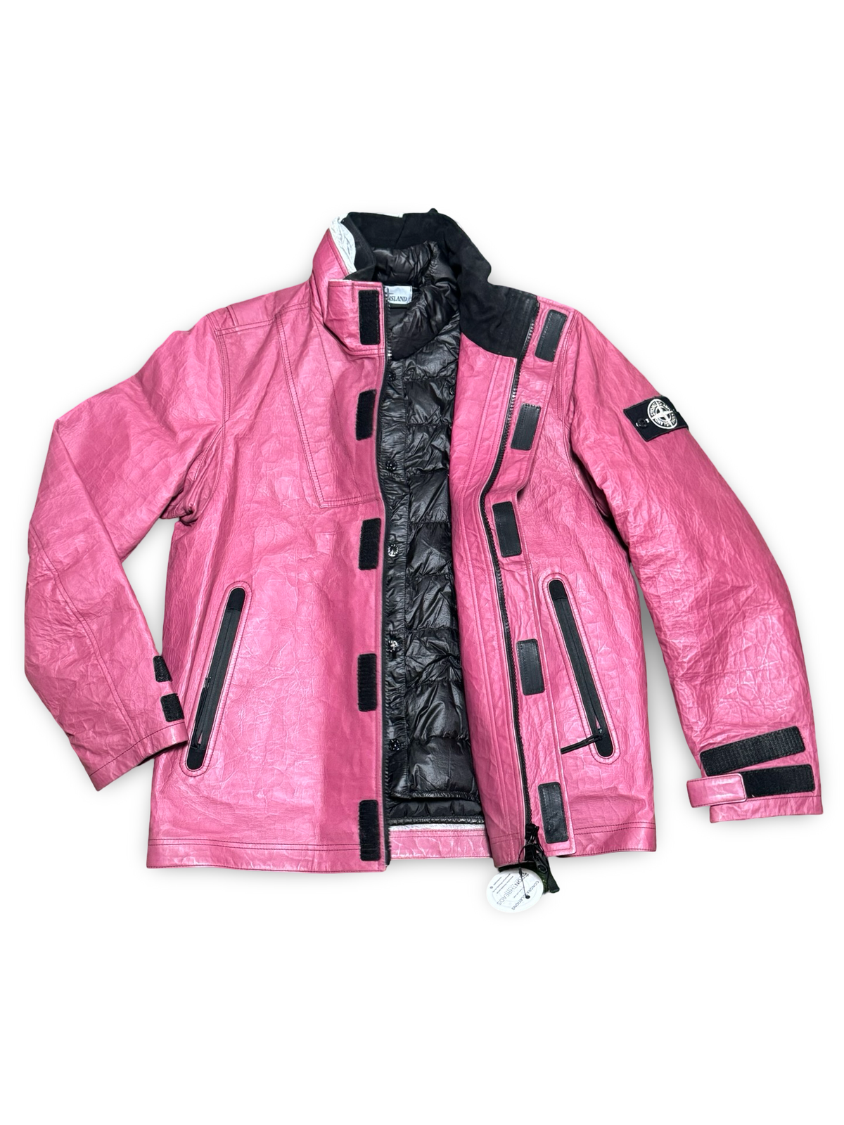 Stone Island Ice Jacket In Dyneema Bonded Leather